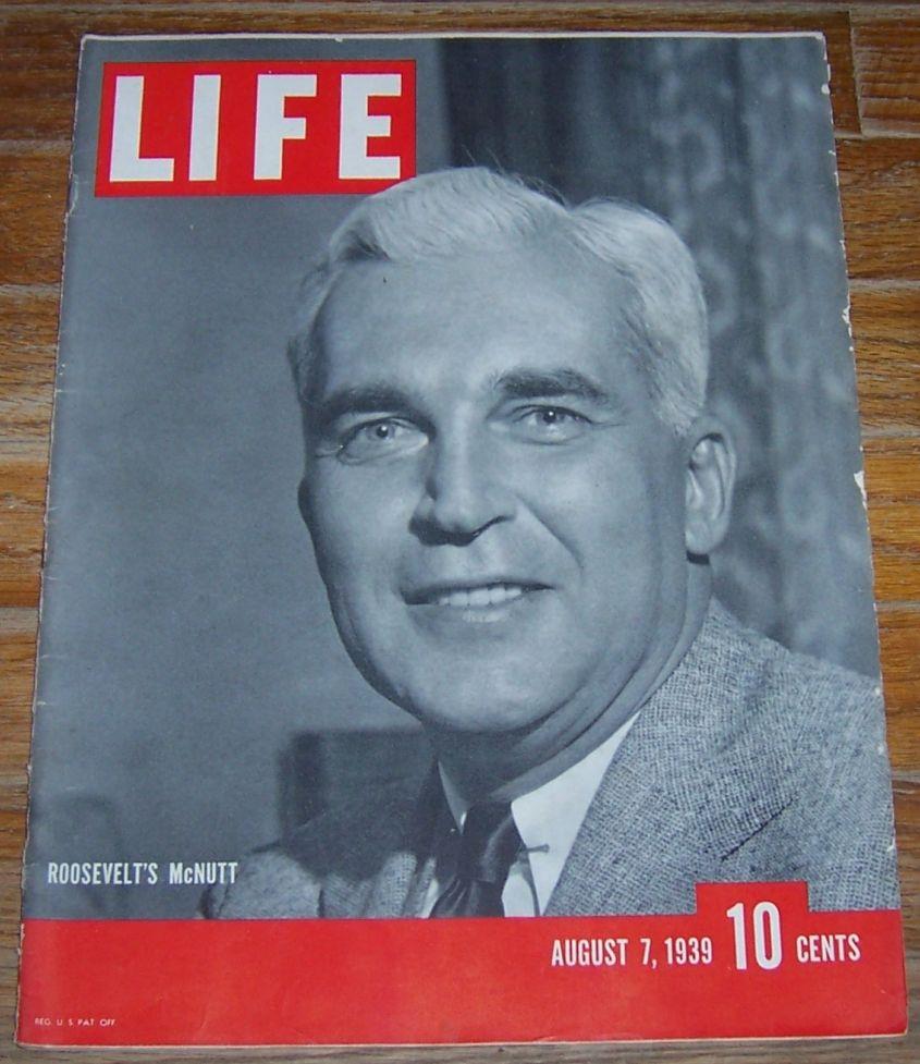 Image for LIFE MAGAZINE AUGUST 7, 1939