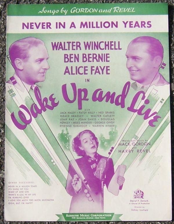 Sheet Music - Never in a Million Years