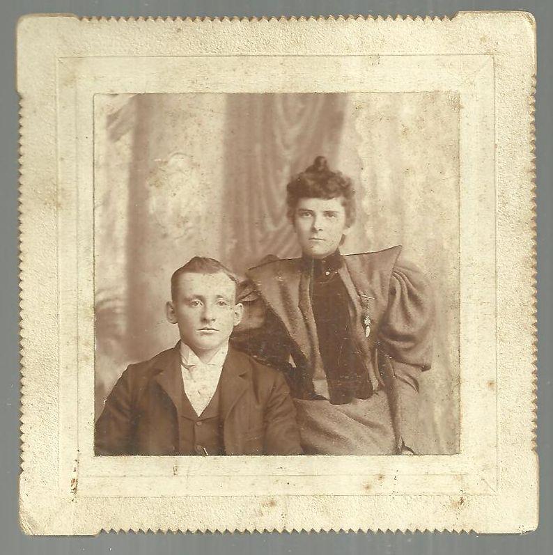 Image for CABINET CARD OF YOUNG COUPLE GOODWIN'S STUDIO, PROVIDENCE, RHODE ISLAND