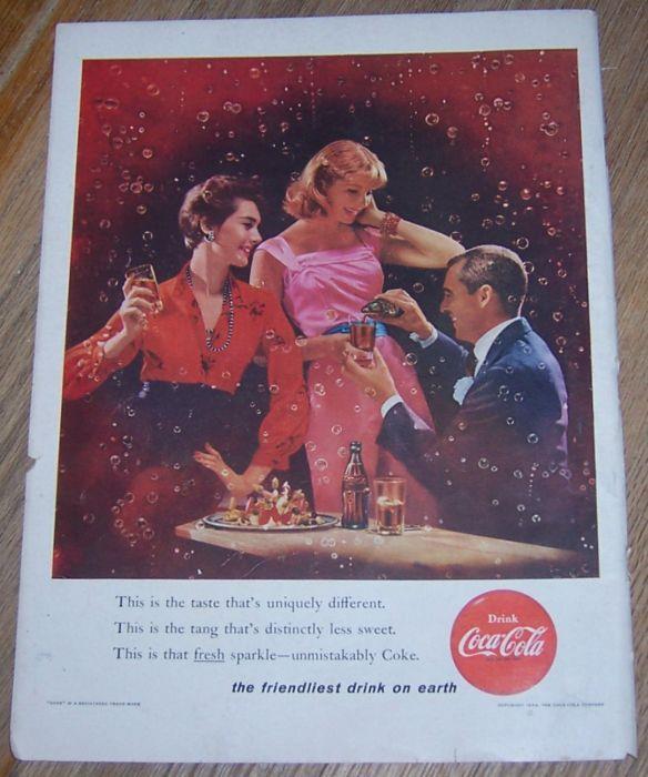 Advertisement - 1956 Coca Cola Magazine Color Advertisement