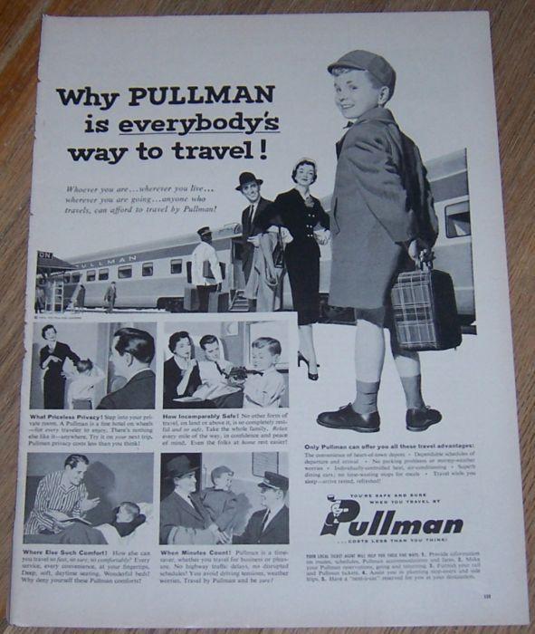 Image for 1956 LIFE MAGAZINE PULLMAN TRAIN ADVERTISEMENT