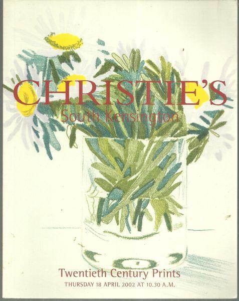 TWENTIETH CENTURY PRINTS Thursday April 18 2002