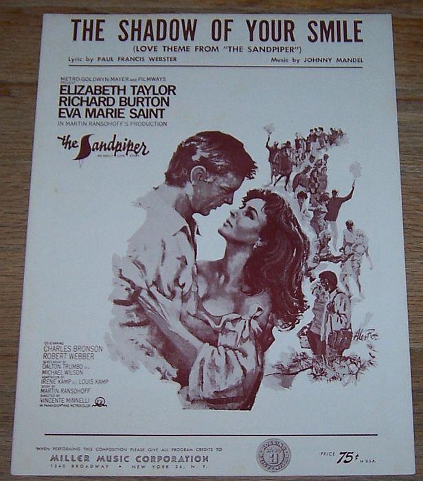 Sheet Music - Shadow of Your Smile, Love Theme from the Sandpiper