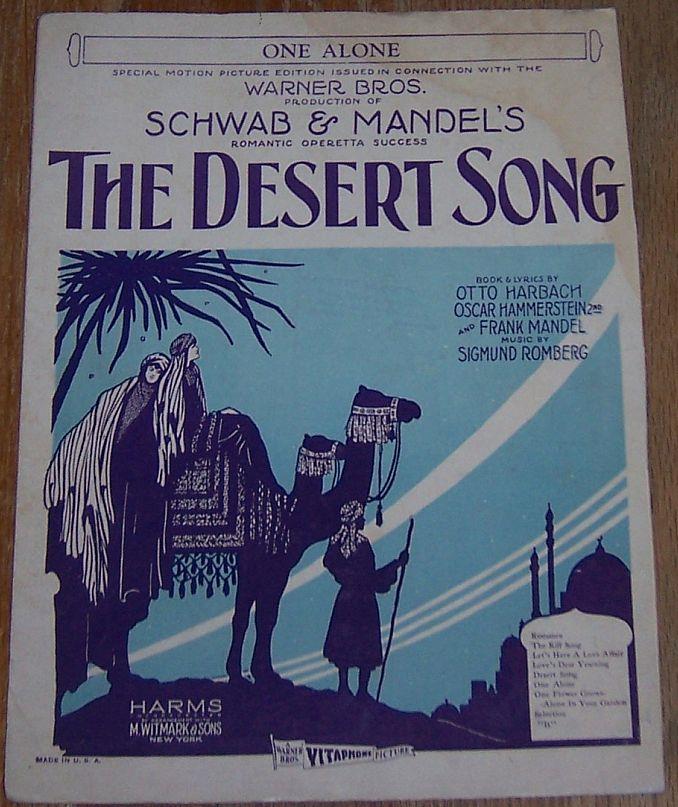 Sheet Music - One Alone