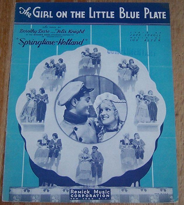 Sheet Music - Girl on the Little Blue Plate