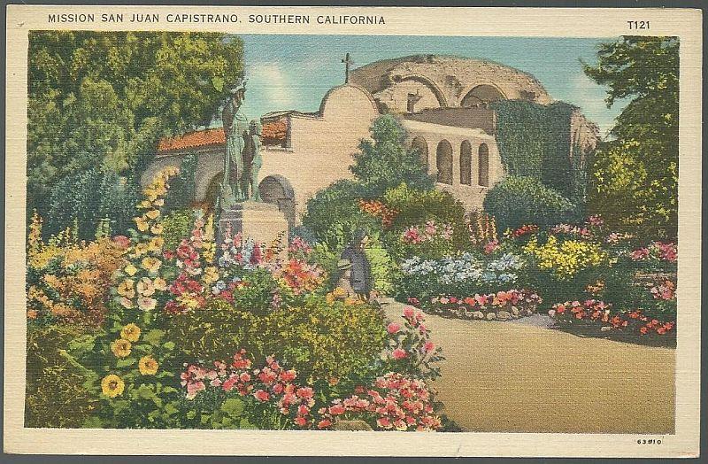Postcard - Mission San Juan Capistrano, Southern California