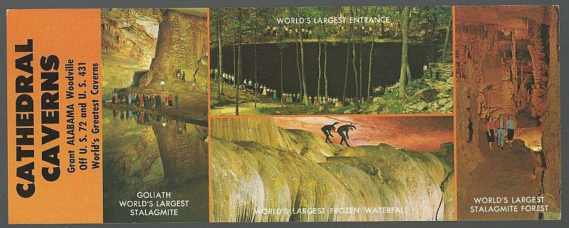 Postcard - Vintage Oversize Postcard for Cathedral Caverns, Alabama