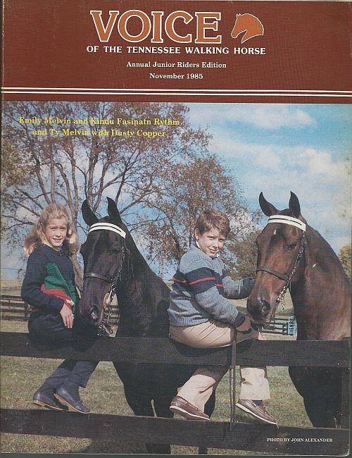 Image for VOICE OF THE TENNESSEE WALKING HORSE MAGAZINE NOVEMBER 1985 Annual Junior Riders Edition