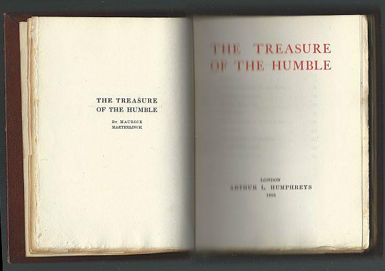 Image for TREASURE OF THE HUMBLE