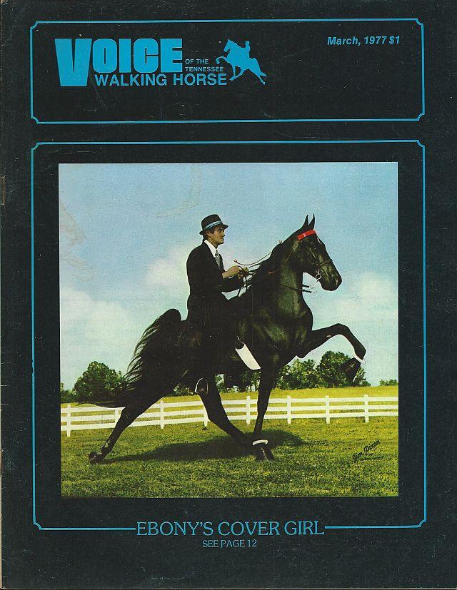 Image for VOICE OF THE TENNESSEE WALKING HORSE MAGAZINE MARCH 1977