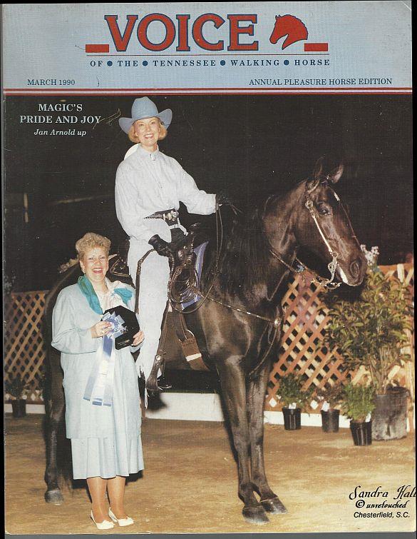 Image for VOICE OF THE TENNESSEE WALKING HORSE MAGAZINE MARCH 1990 Annual Pleasure Horse Edition