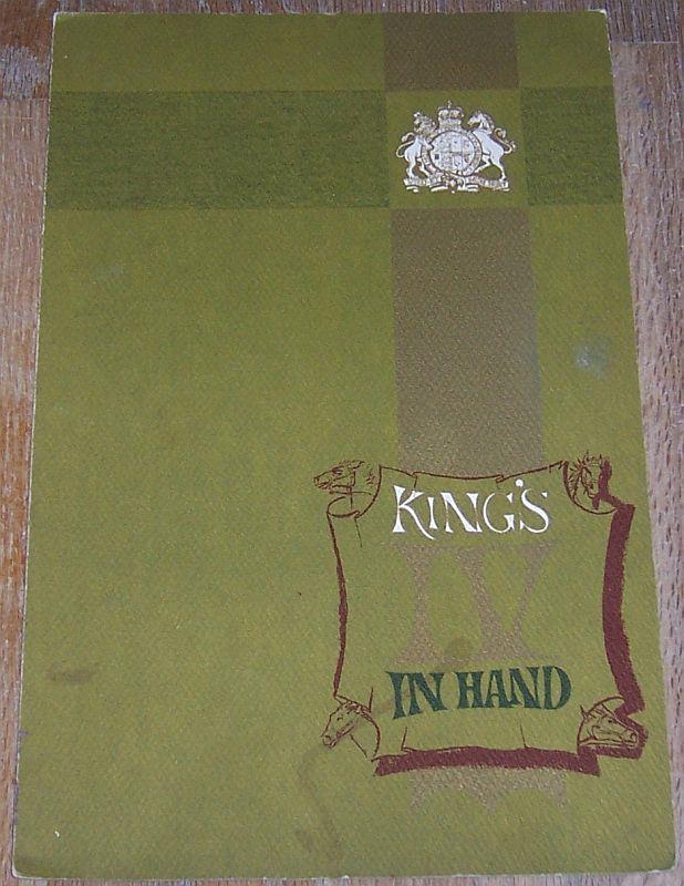 Image for MENU FOR KING'S IV IN HAND RESTAURANT