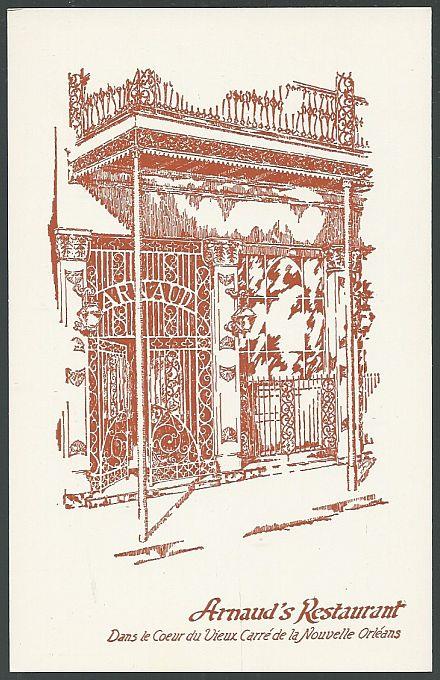 Postcard - Postcard Advertising Arnaud's Restaurant, New Orleans, Louisiana