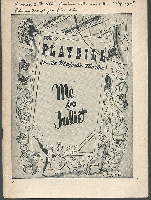 Playbill - Me and Juliet, November 23, 1953
