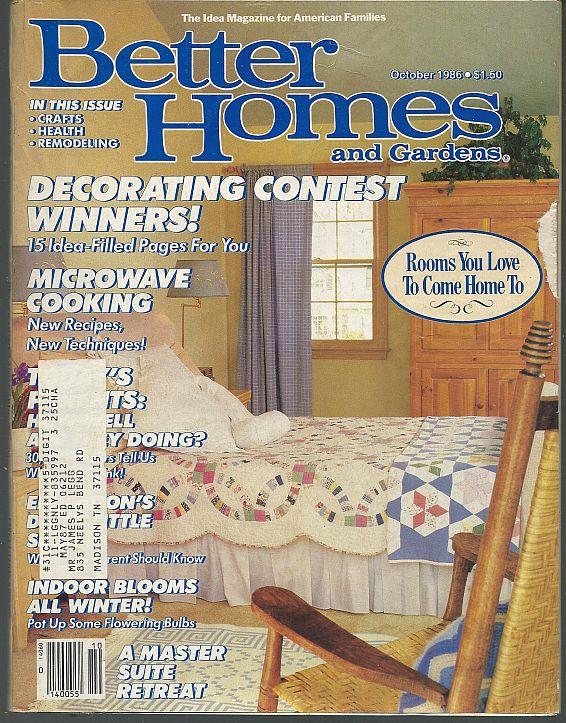 Image for BETTER HOMES AND GARDENS MAGAZINE OCTOBER 1986