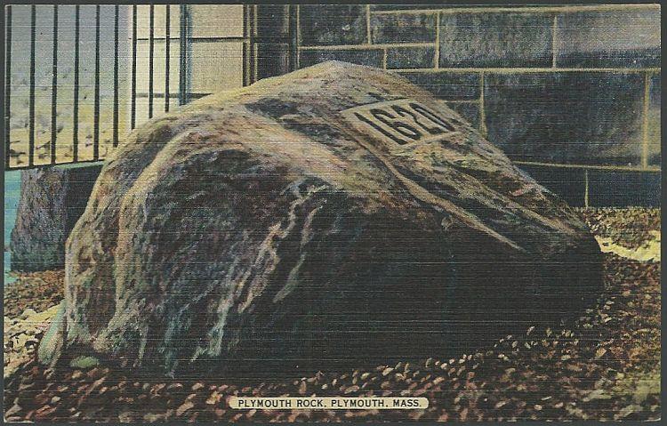 Postcard - Plymouth Rock, Plymouth, Massachusetts