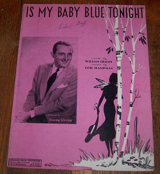 Sheet Music - Is My Baby Blue Tonight