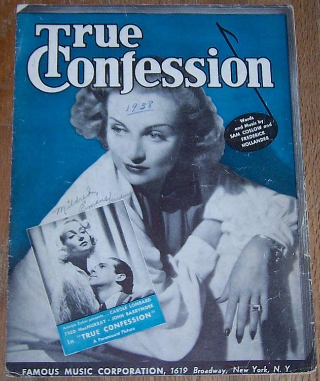 Sheet Music - True Confession