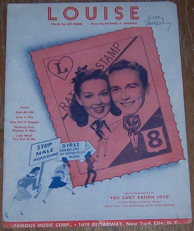 Sheet Music - Louise