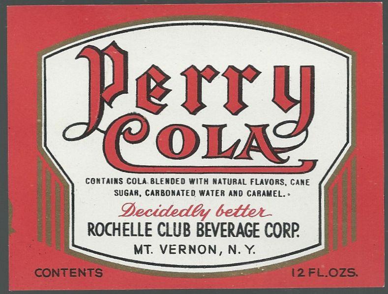Advertisement - Vintage Label for Perry Cola