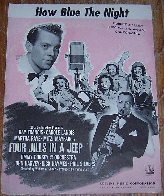 Sheet Music - How Blue the Night