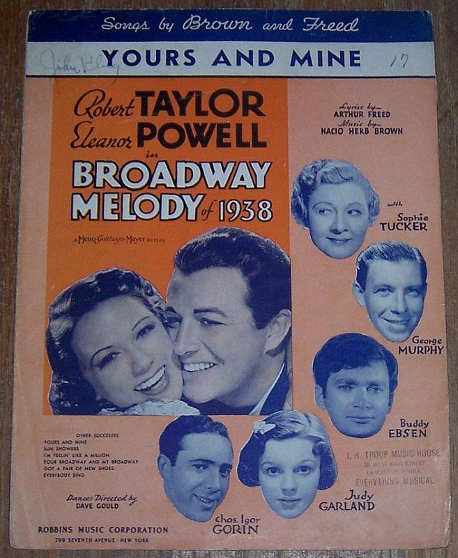 Sheet Music - Yours and Mine