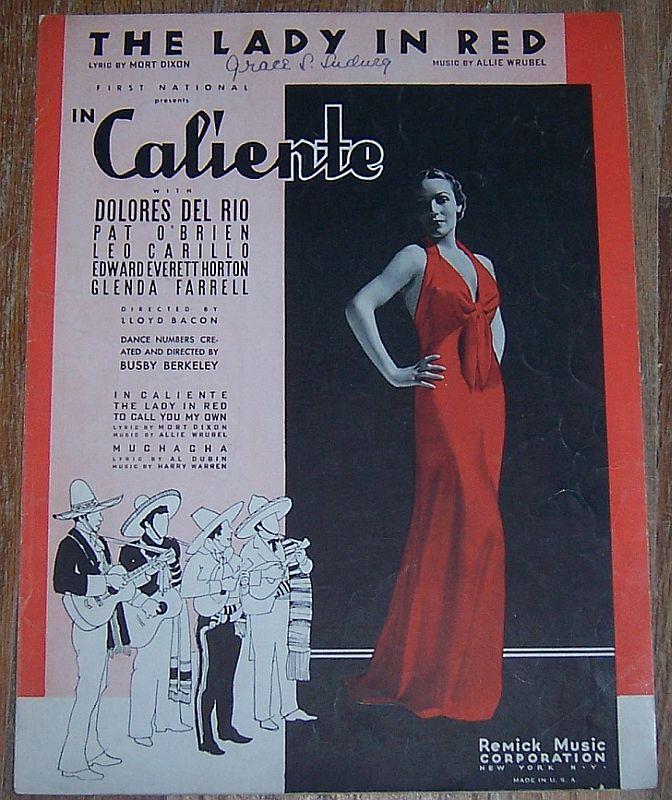 Sheet Music - Lady in Red
