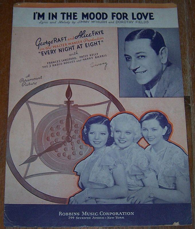 Sheet Music - I'm in the Mood for Love