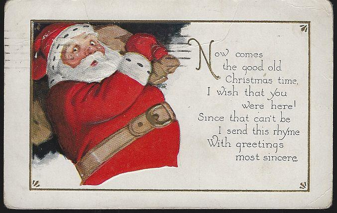 Postcard - Christmas Postcard with Santa Claus