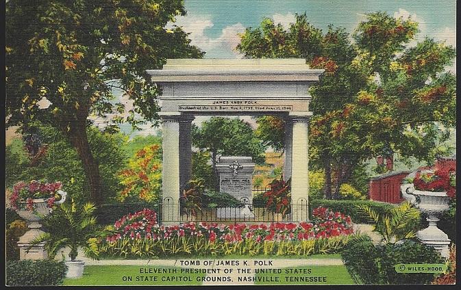 Postcard - Tomb of James K. Polk, Nashville, Tennessee