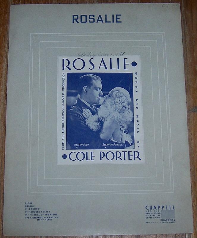 Sheet Music - Rosalie