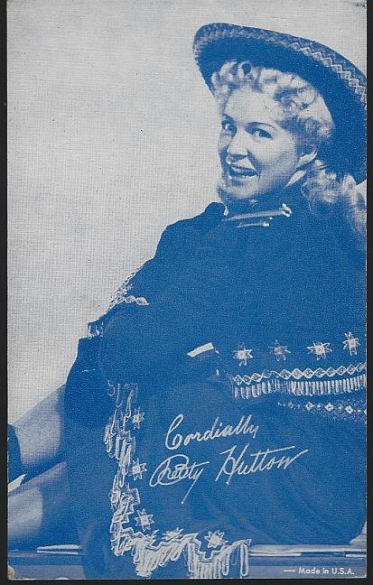 Image for ARCADE CARD OF BETTY HUTTON