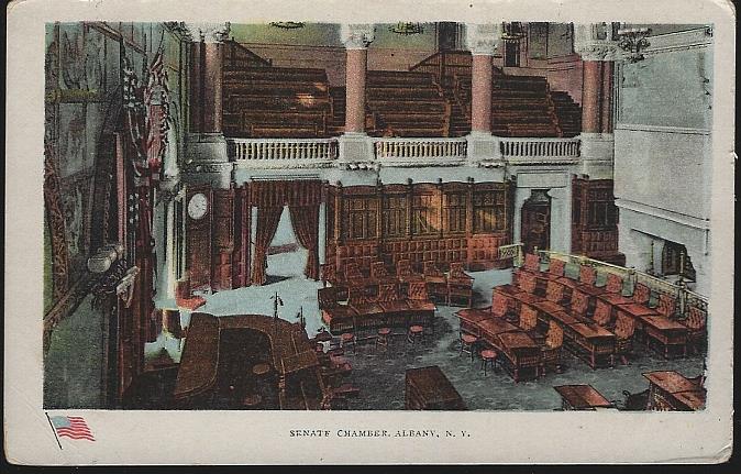 Postcard - Senate Chamber, Albany, New York