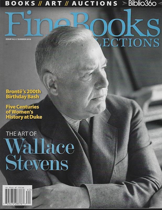 Image for FINE BOOKS AND COLLECTIONS MAGAZINE SUMMER 2016
