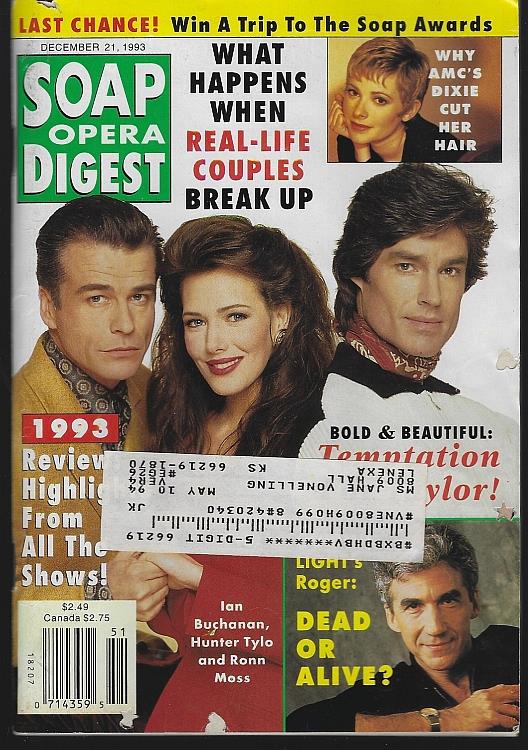 Image for SOAP OPERA DIGEST DECEMBER 21, 1993