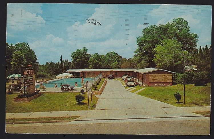 Postcard - Talbotton Motel, Talbotton, Georgia