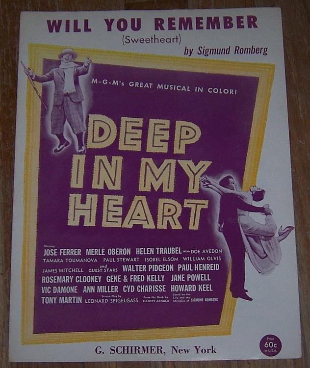 Sheet Music - Will You Remember (Sweetheart)