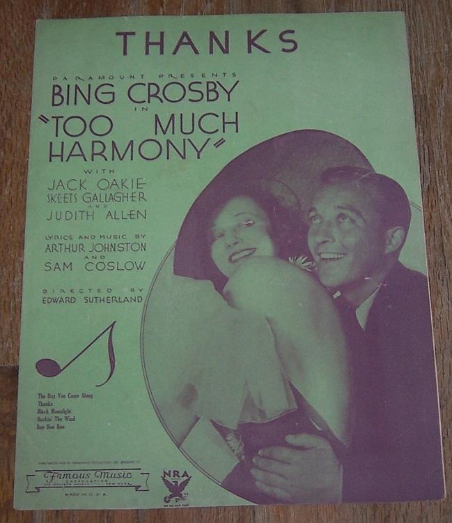 Sheet Music - Thanks