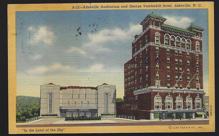 Image for ASHEVILLE AUDITORIUM AND GEORGE VANDERBILT HOTEL, ASHEVILLE, NORTH CAROLINA
