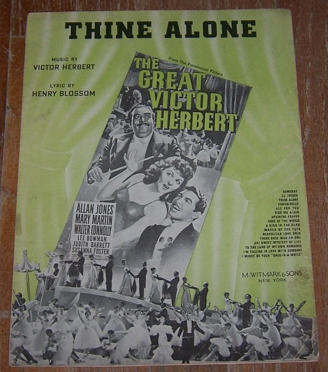 Sheet Music - Thine Alone