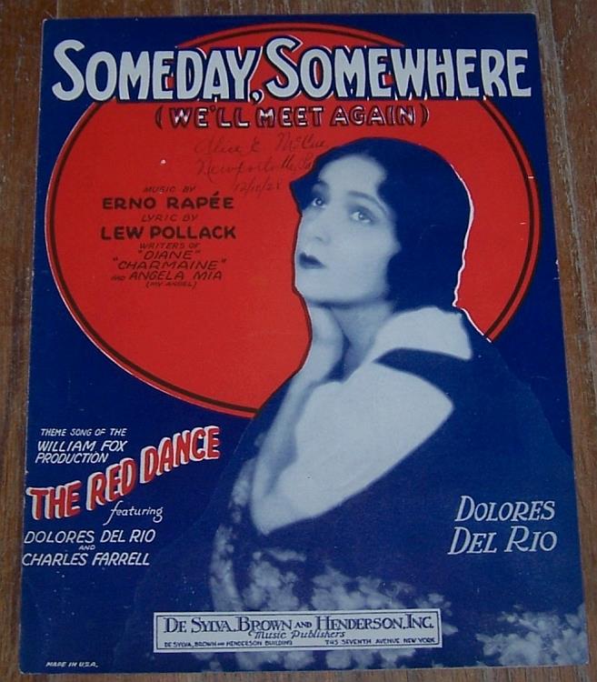 Sheet Music - Someday, Somewhere (We'll Meet Again)