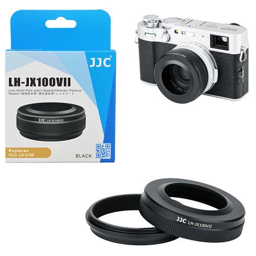 LHJX100VII Black Metal Lens Hood Filter Adapter Ring for Fuji X100