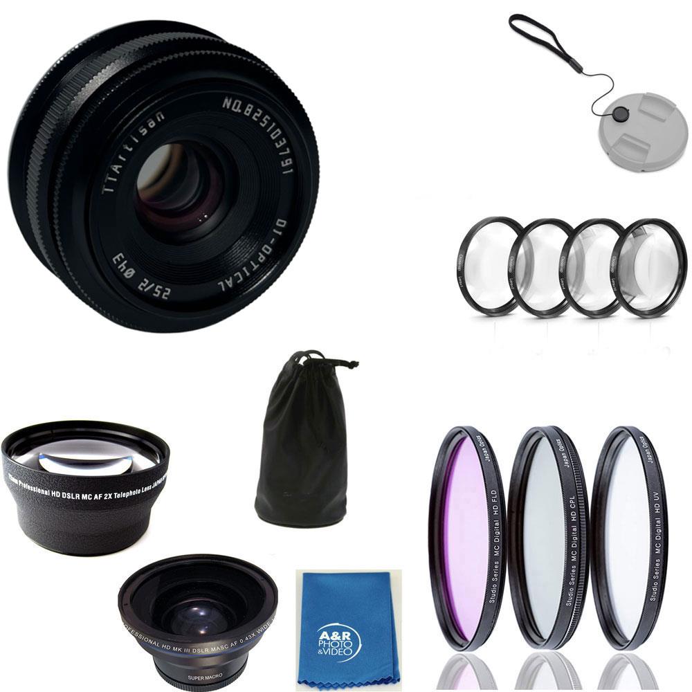 TTArtisan 25mm F2 Lens Kit for Canon RF Nikon Z Sony Fuji X Leica
