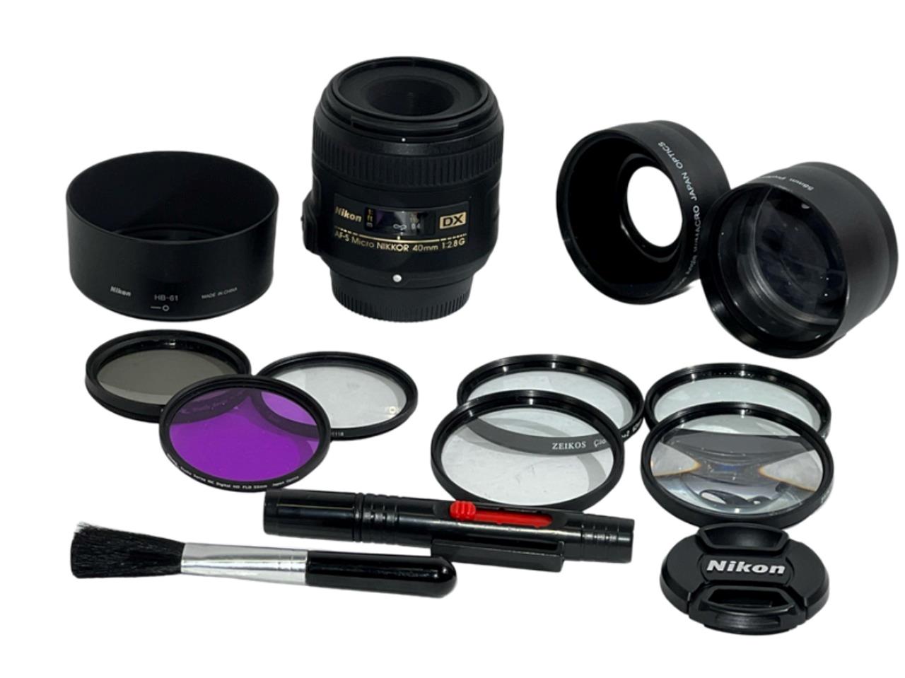 Nikon AF-S DX Micro NIKKOR 40mm F 2.8 G Lens Pro Kit + Filter +
