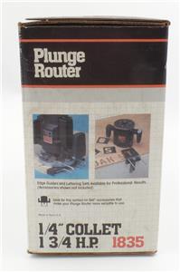 Skil Plunge Router 1835 1/4" Collet 1 3/4 HP Motor 9 Amp Storage Module