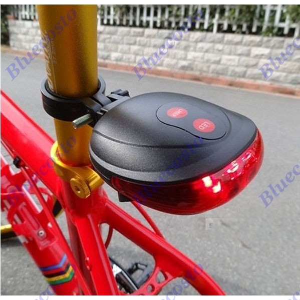 Bike Laser Tail Light Red LED Safety Flashing Bicycle Cycle Lazer Rear Back Lamp