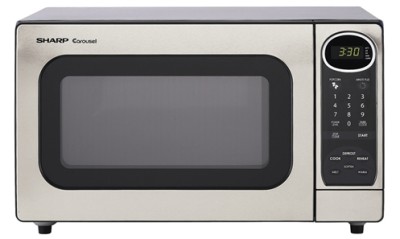 Sharp Carousel Stainless Steel 1100 Watt Counter Top Microwave Oven R ...