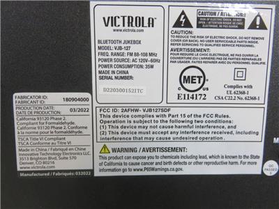 Victrola Nostalgic Wood Countertop Jukebox with Built-in