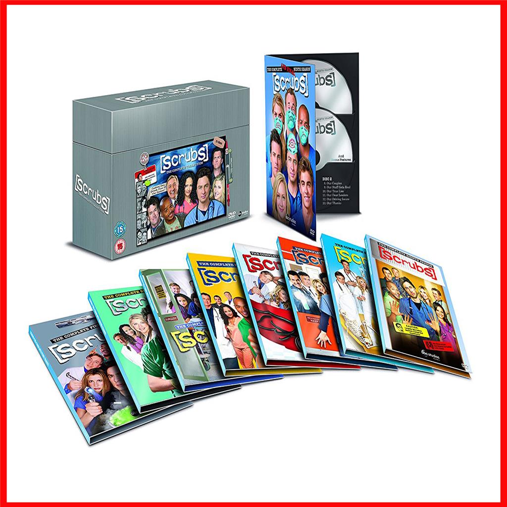 Scrubs Complete Collection Seasons 1 2 3 4 5 6 7 8 And 9 Brand New Dvd Boxset 8717418327040 