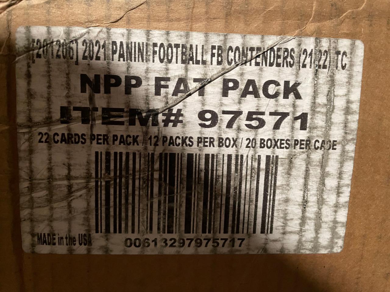 2021 Panini Contenders Football Factory Sealed 20 Box Fat Pack Case Lawrence RC?